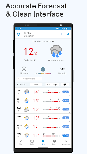 Foreca Weather ekran görüntüsü