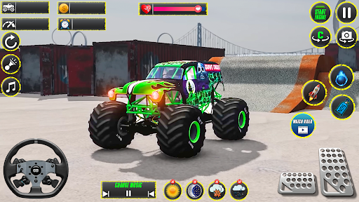Monster Truck Stunts Racing 3D ekran görüntüsü