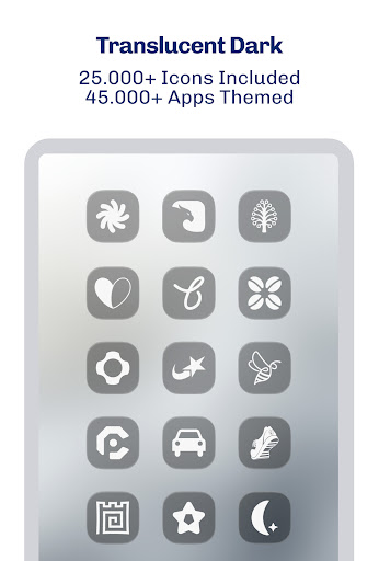 iGlass Dark OS 26 Icon Pack ekran görüntüsü