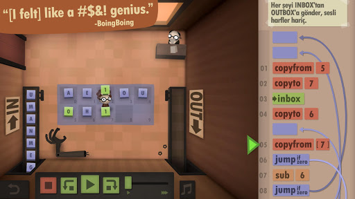 Human Resource Machine ekran görüntüsü