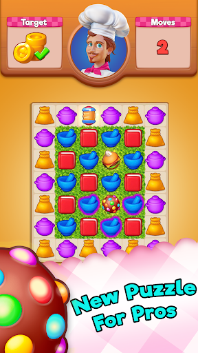 Kitchen Swipe - Swipe 3 Puzzle ekran görüntüsü