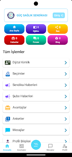 Güç Sağlık Sendikası ekran görüntüsü