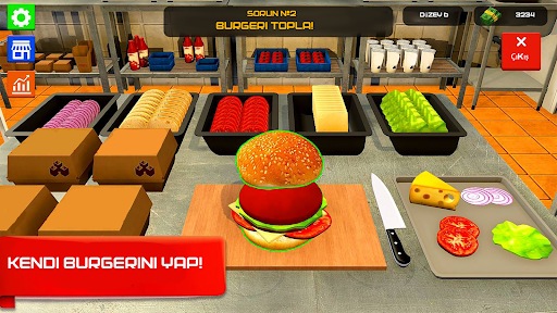 Burger Restoran Simülatörü 3D ekran görüntüsü