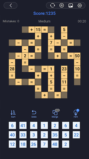 Cross Number - Math Puzzle ekran görüntüsü