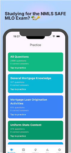 NMLS SAFE MLO Flashcards ekran görüntüsü