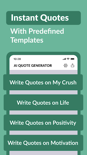 AI Quotes Generator, Writer ekran görüntüsü