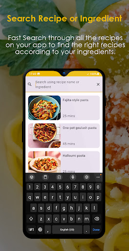 Pasta Recipes Offline ekran görüntüsü