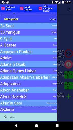 Dünya ve Türkiye Gazeteleri ekran görüntüsü