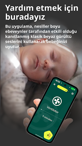 BabySleep: Beyaz gürültü ninni ekran görüntüsü