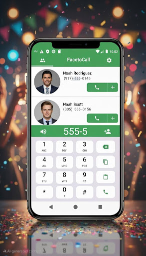 Kişiler, Arama ve Telefon ekran görüntüsü
