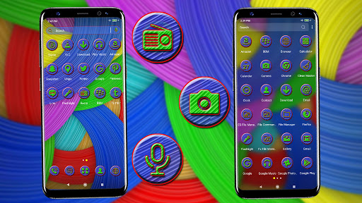 3D Colorful Curve Theme ekran görüntüsü