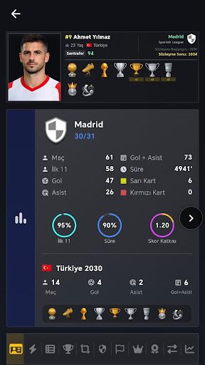 Futbol Kariyer Çarkı Oyunu ekran görüntüsü