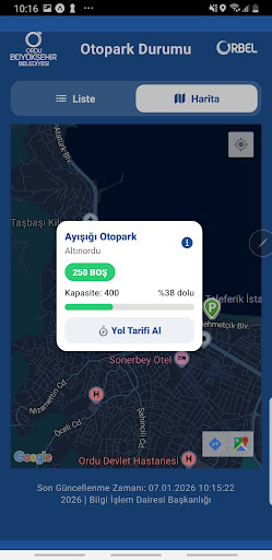 Ordu Otopark ekran görüntüsü