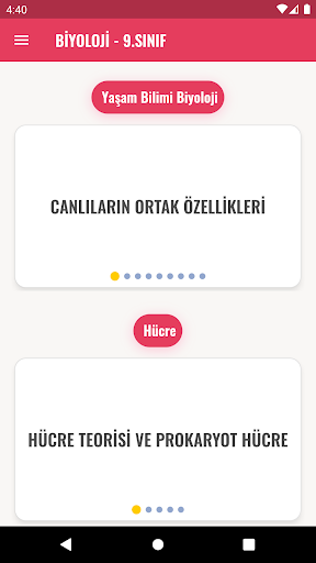 Dersler Cepte ekran görüntüsü