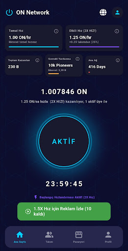 ON Network ekran görüntüsü