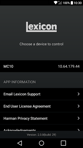 Lexicon Control ekran görüntüsü