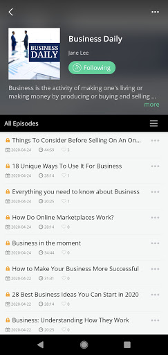 Podbean Pro ekran görüntüsü