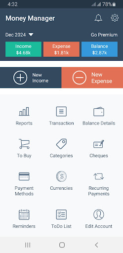 Smart Money Manager ekran görüntüsü
