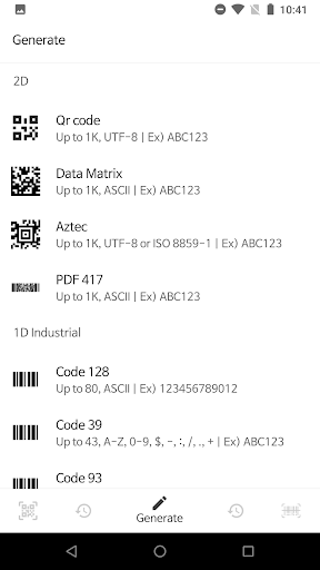 QR BarCode ekran görüntüsü