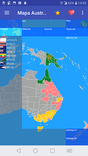 Mapa Australii i Oceanii ekran görüntüsü