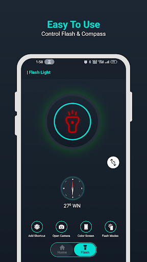 Flash Light - Call SMS Alert ekran görüntüsü