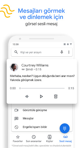 Google Telefon ekran görüntüsü