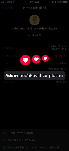 Tatra banka VIAMO ekran görüntüsü
