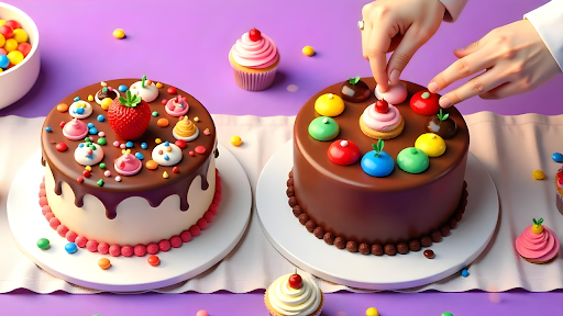 Sweet Doll Cakes Chef Kid Game ekran görüntüsü