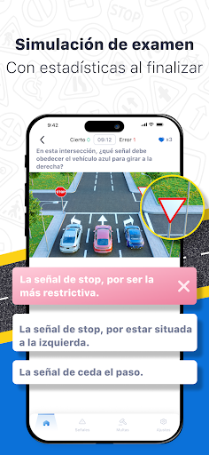 Emyat: Autoescuela tests DGT ekran görüntüsü
