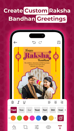 Raksha Bandhan Photo Editor ekran görüntüsü