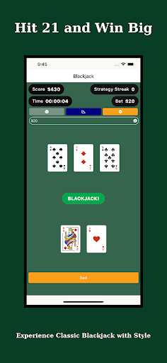 Blackjack Strategy Training ekran görüntüsü