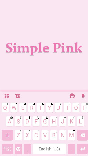 Simple Pink Tema ekran görüntüsü