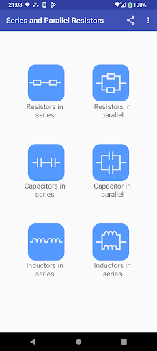 Series/Parallel Resistors ekran görüntüsü