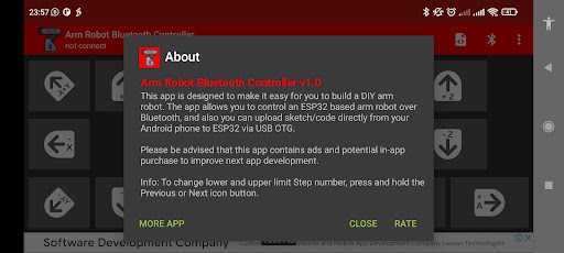 Arm Robot Bluetooth Controller ekran görüntüsü