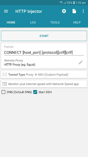 HTTP Injector Lite (SSH/Proxy) ekran görüntüsü