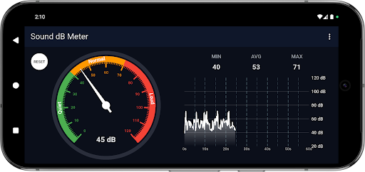 Sound Decibel Meter ekran görüntüsü