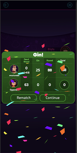 Gin Rummy Blyts ekran görüntüsü