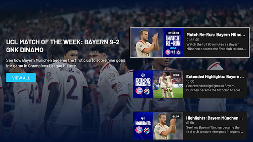 UEFA.tv ekran görüntüsü