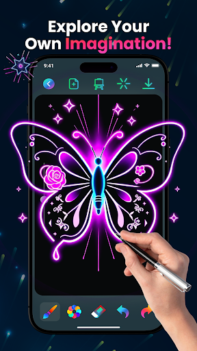 Magic Doodle: Glow Art Drawing ekran görüntüsü