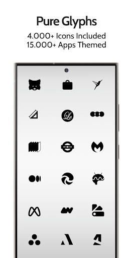 Pure Essence Black Icon Pack ekran görüntüsü