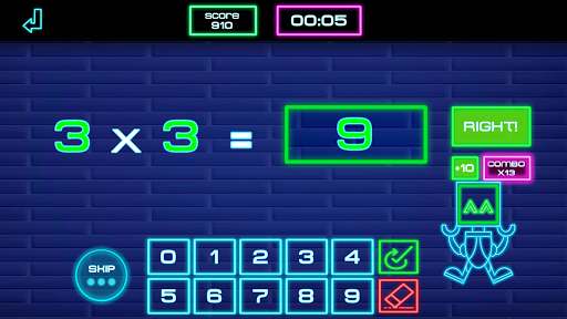 Times tables for kids & MATH-E ekran görüntüsü