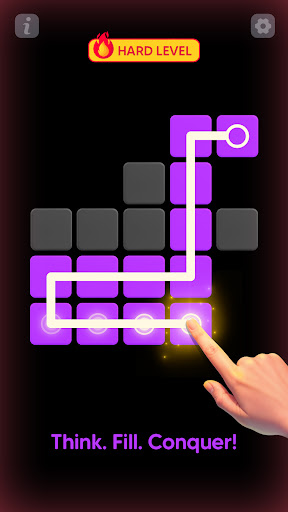 Single Line Block Fill Puzzle ekran görüntüsü