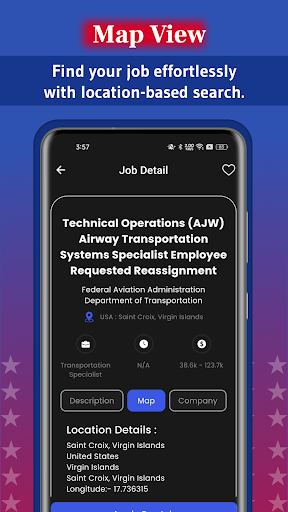 USA Federal Jobs Search Tool ekran görüntüsü