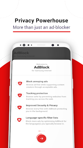 Samsung Internet için AdBlock ekran görüntüsü