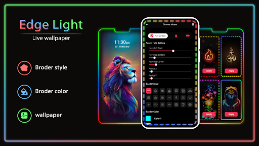 Edge Lighting & Live Wallpaper ekran görüntüsü
