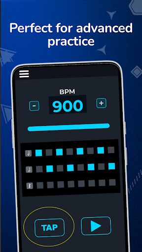 Tap Metronome: hassas metronom ekran görüntüsü