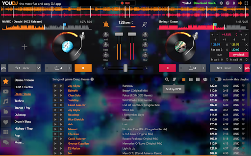 YouDJ Mixer for Chromebook ekran görüntüsü