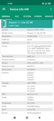 Device Info HW+ ekran görüntüsü