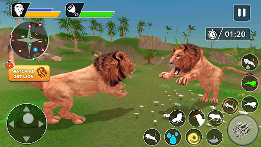 Lion Games Animal Simulator 3D ekran görüntüsü