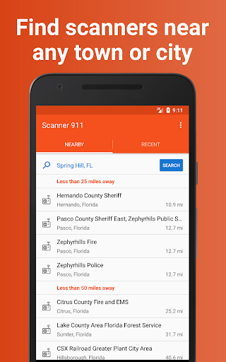 Scanner 911 ekran görüntüsü
